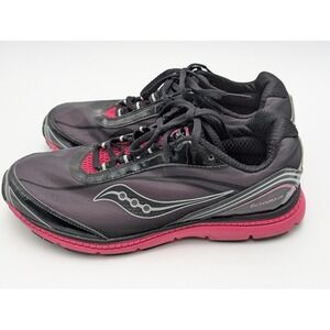 Saucony Running Shoe Womens 6.5 Black Kinvara 2 SY41231 Pink‎ GRID Lightweight